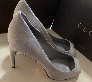 Gucci Damen-Loafer-Schuhe, Grau, 8 US (38 Eu), Italien