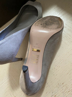 Gucci Damen-Loafer-Schuhe, Grau, 8 US (38 Eu), Italien