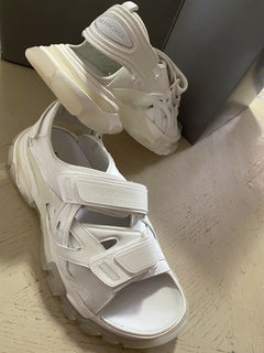 NIB Balenciaga Herren Track Sandal Schuhe Bildschirm Weiß 11 US (44 Eu)