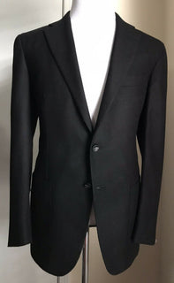 Neu mit Etikett: 8895 $ Kiton Herren Kaschmir Sportmantel Blazer Jacke Schwarz 44R US/54R Eu