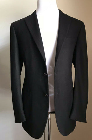 Neu mit Etikett: 8895 $ Kiton Herren Kaschmir Sportmantel Blazer Jacke Schwarz 44R US/54R Eu