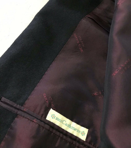 Neu mit Etikett: 8895 $ Kiton Herren Kaschmir Sportmantel Blazer Jacke Schwarz 44R US/54R Eu