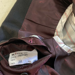 Neu mit Etikett: 8895 $ Kiton Herren Kaschmir Sportmantel Blazer Jacke Schwarz 38R US/48R Eu