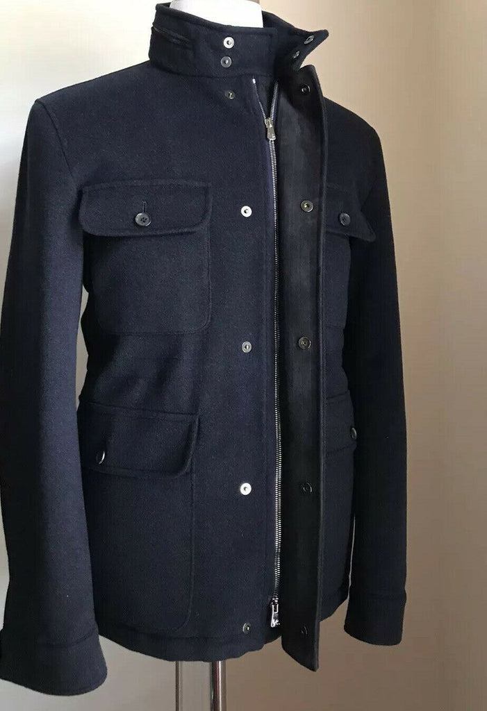 Neuer 4750 $ Isaia Field Kaschmir-Jackenmantel, Marineblau, 40 US/50 Eu, Italien
