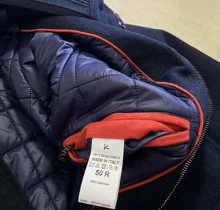 Neuer 4750 $ Isaia Field Kaschmir-Jackenmantel, Marineblau, 40 US/50 Eu, Italien