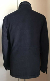 Neuer 4750 $ Isaia Field Kaschmir-Jackenmantel, Marineblau, 40 US/50 Eu, Italien