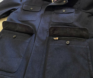 Neuer 4750 $ Isaia Field Kaschmir-Jackenmantel, Marineblau, 40 US/50 Eu, Italien