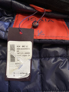 Neuer 4750 $ Isaia Field Kaschmir-Jackenmantel, Marineblau, 44 US/54 Eu, Italien