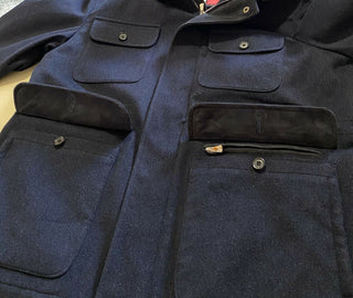 Neuer 4750 $ Isaia Field Kaschmir-Jackenmantel, Marineblau, 44 US/54 Eu, Italien