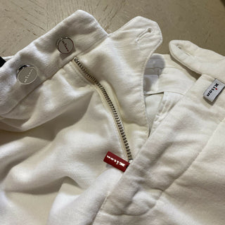 Neu mit Etikett: 1395 $ Kiton Herren-Hose aus Baumwolle und Kaschmir, Creme, 34 US (50 Eu) Italien