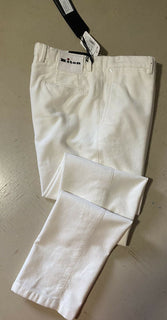 Neu mit Etikett: 1395 $ Kiton Herren-Hose aus Baumwolle und Kaschmir, Creme, 34 US (50 Eu) Italien