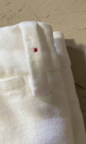 NWT $1395 Kiton Men Cotton Cashmere Pants Cream 34 US ( 50 Eu ) Italy