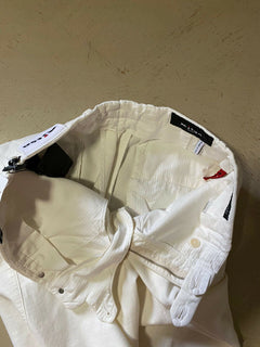 Neu mit Etikett: 1395 $ Kiton Herren-Hose aus Baumwolle und Kaschmir, Creme, 34 US (50 Eu) Italien