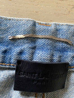 Neu mit Etikett: 1150 $ Saint Laurent Herren-Jogging-Jeanshose LT Blue Denim 36 US Italien