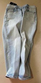 Neu mit Etikett: 1150 $ Saint Laurent Herren-Jogging-Jeanshose LT Blue Denim 36 US Italien