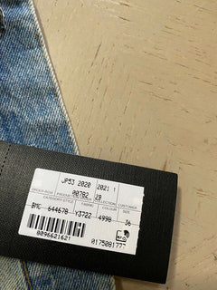 Neu mit Etikett: 1150 $ Saint Laurent Herren-Jogging-Jeanshose LT Blue Denim 36 US Italien