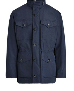 Neu$1895 Ralph Lauren Purple Label Laurence Feldjacke mit Kapuze, Marineblau, XL