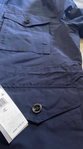 New$1895 Ralph Lauren Purple Label  Laurence Hooded Field Jacket Coat Navy XL