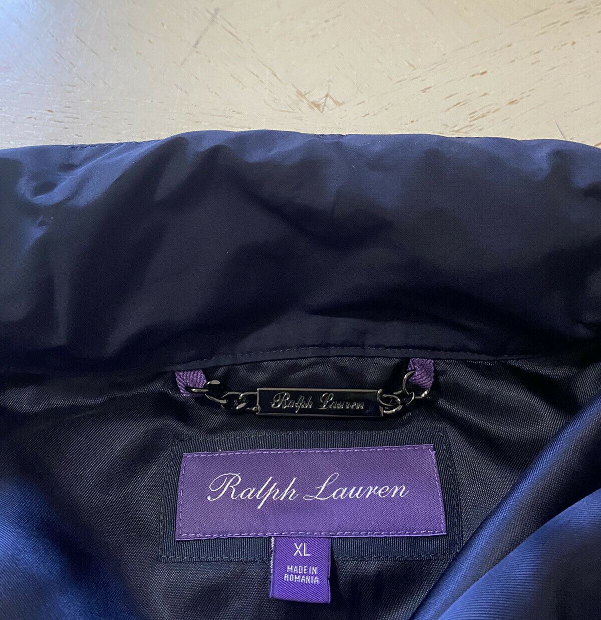New$1895 Ralph Lauren Purple Label  Laurence Hooded Field Jacket Coat Navy XL