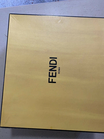 New $1000 Fendi Men Woven Leather High-Top Sneakers Shoes Multicolor 12 US/11 UK