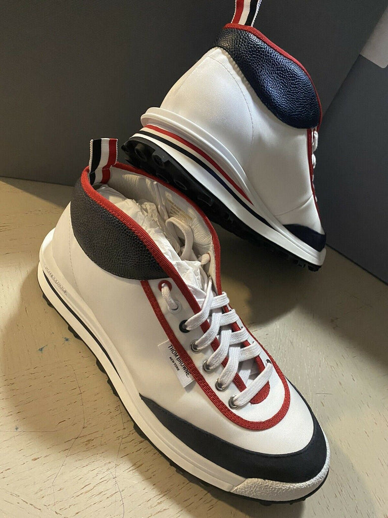 NIB Thom Browne Herren Mid-Top Rugby Trainer Sneakers Schuhe 8 US / 41 EU