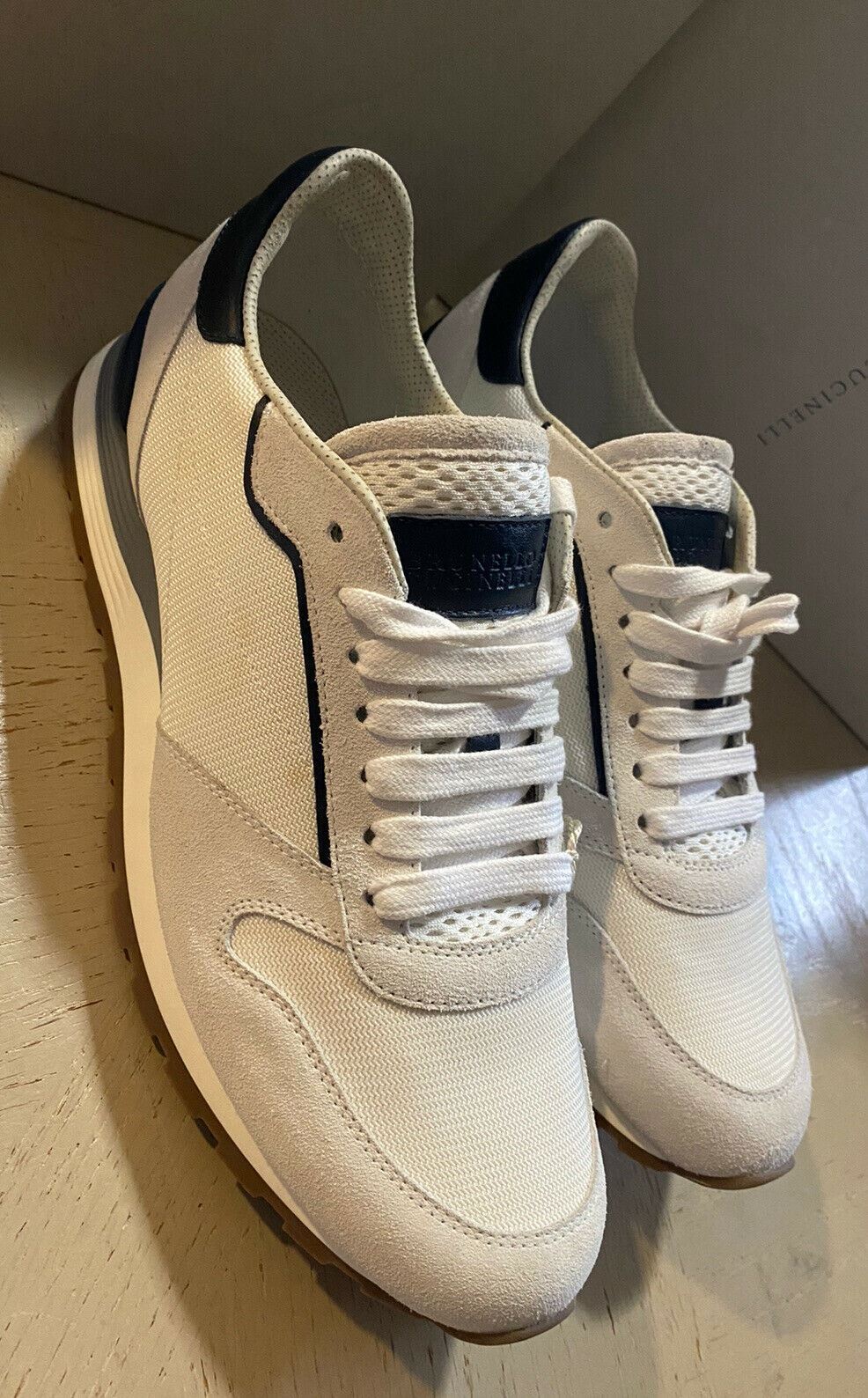 NIB $875 Brunello Cucinelli Men Athletic Training Sneakers Shoes Gray 11 US/44 E