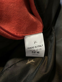 Neuer 5500 $ Isaia Leder Bomberjacke Mantel Braun 42 US/52 Eu Italien