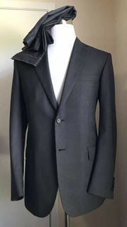 Neu $5700 Brioni Herren Essential Super 160S Wollanzug DK Grau 40R US/50R Eu