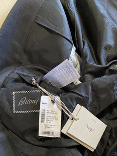Neu $5700 Brioni Herren Essential Super 160S Wollanzug DK Grau 40R US/50R Eu