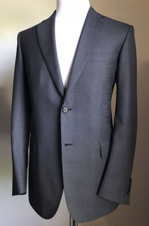 Neu $5700 Brioni Herren Essential Super 160S Wollanzug DK Grau 40R US/50R Eu