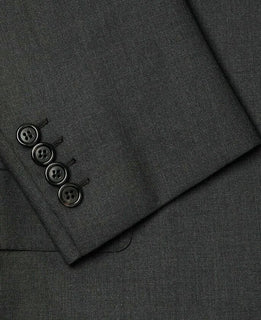Neu $5700 Brioni Herren Essential Super 160S Wollanzug DK Grau 40R US/50R Eu