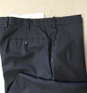Neu $5700 Brioni Herren Essential Super 160S Wollanzug DK Grau 40R US/50R Eu