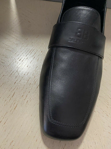 New $750 Balenciaga Iconic Moccasin Leather Loafers Shoes Sandal Black 7 US/40 E