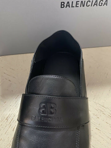 New $750 Balenciaga Iconic Moccasin Leather Loafers Shoes Sandal Black 7 US/40 E