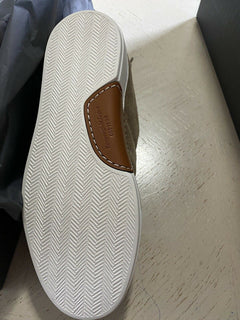 Neue $850 Ermenegildo Zegna Couture Wildleder/Leder Sneakers Schuhe LT Brown 10,5 US