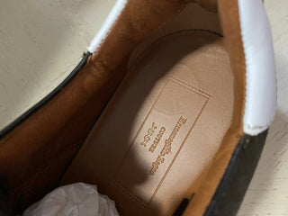 Neue $850 Ermenegildo Zegna Couture Wildleder/Leder Sneakers Schuhe Dunkelbraun 10 US