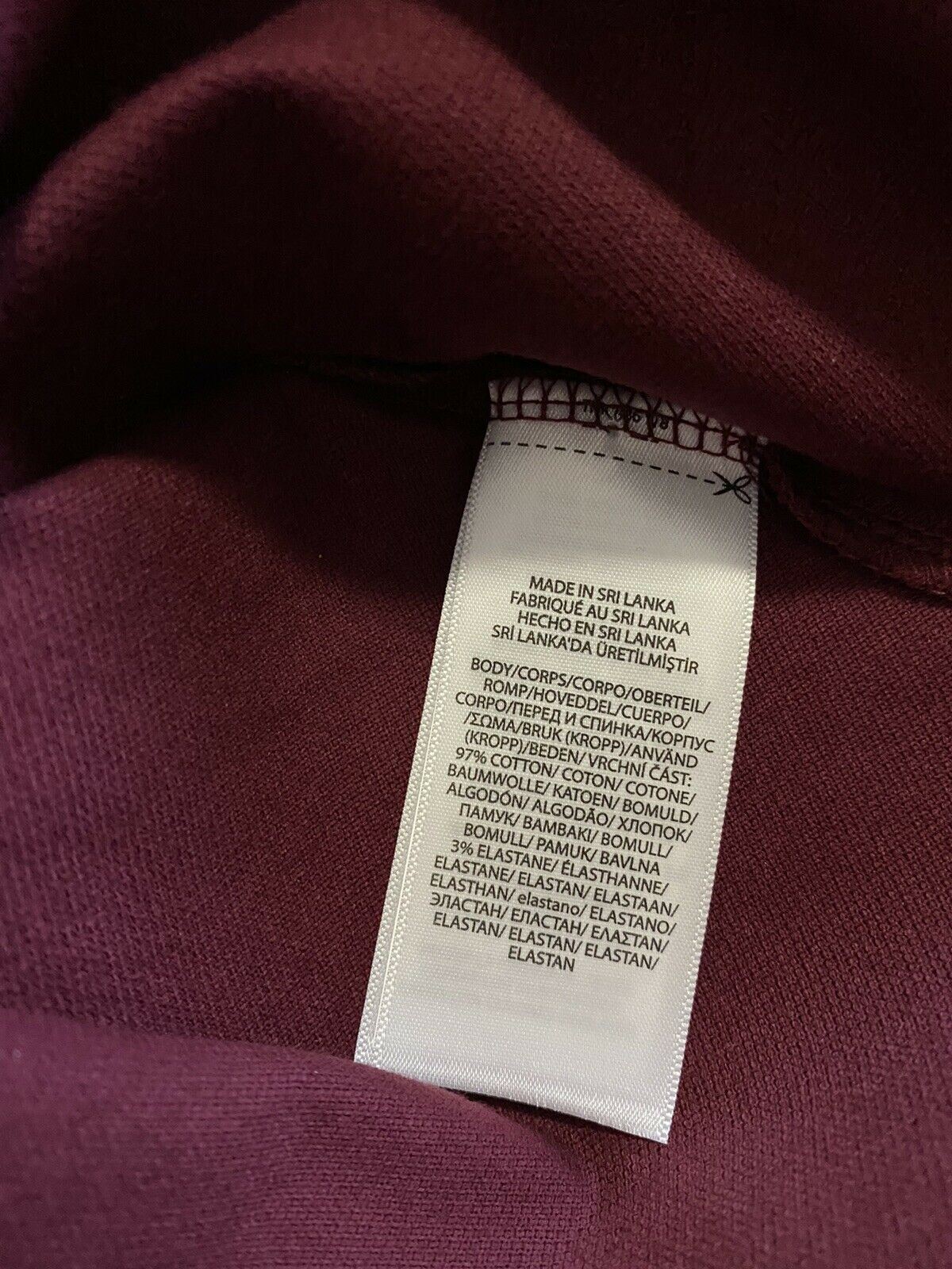 Neu mit Etikett: Polo Ralph Lauren Herren-Langarm-Poloshirt, Burgunderrot, Größe XL