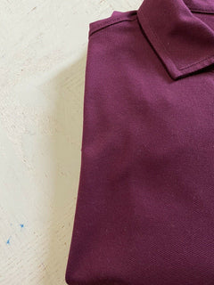 Neu mit Etikett: Polo Ralph Lauren Herren-Langarm-Poloshirt, Burgunderrot, Größe XL