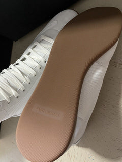 NIB $ 595 Saint Laurent Herren Mid Top Leder/Wildleder Sneakers Schuhe Milch 9,5 US/42,5