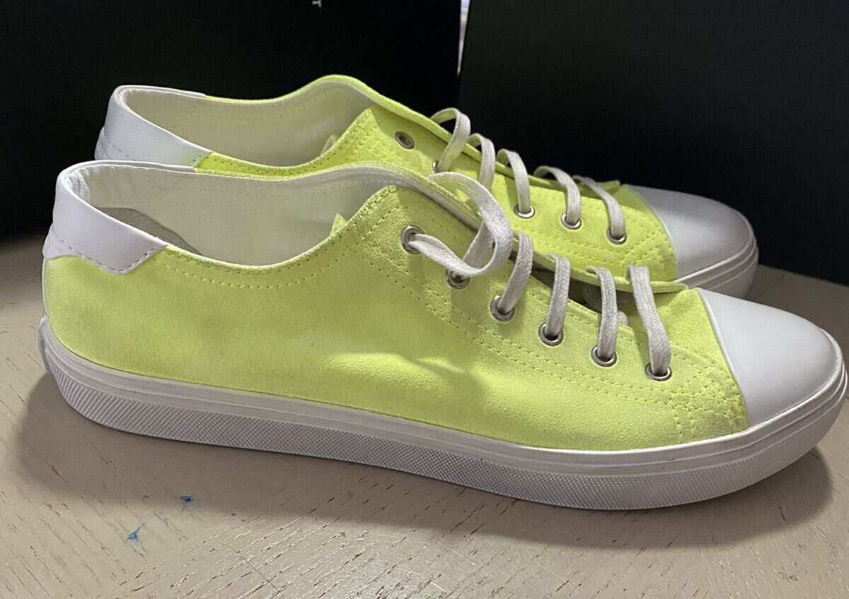 NIB Saint Laurent Men’s Suede Sneakers Shoes Yellow/White 10.5 US/43.5 Eu Italy
