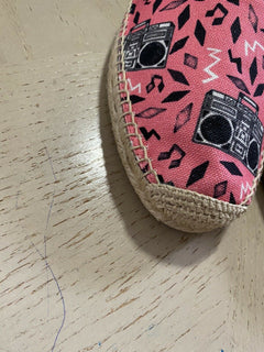 Neue Saint Laurent Herren Espadrille-Schuhe Rosa/Schwarz 9,5 US/42,5 Eu