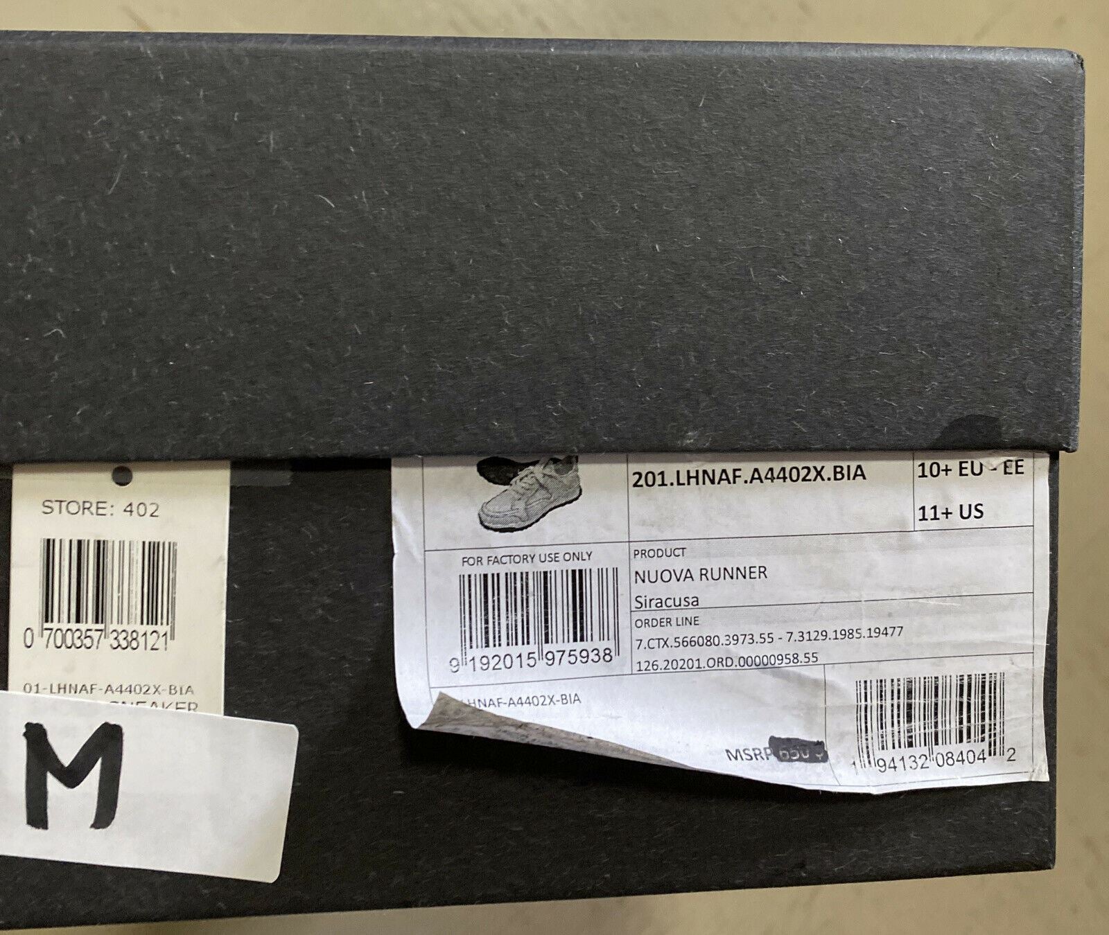 New $775 Ermenegildo Zegna Leather Sneakers Shoes White 11.5 US Italy