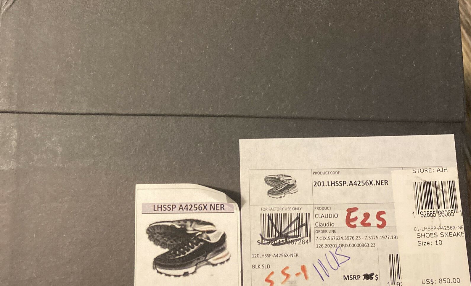Новые кожаные кроссовки Ermenegildo Zegna Couture за 795 долларов США, черные 11, США, Италия