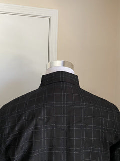 NWT $850 Saint Laurent Mens Slim Fit Western Shirt In Shiny Black S taly