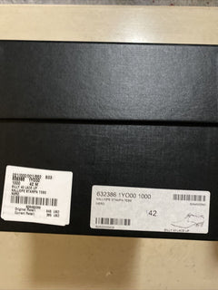 NIB 845 $ Saint Lauren Leder-Kleiderschuhe für Herren, Schwarz, 9 US / 42 Eu, Italien