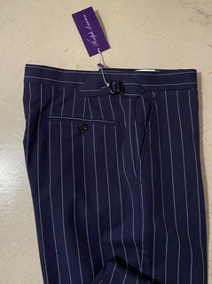 Neu mit Etikett: 595 $ Ralph Lauren Purple Label Herrenhose Navy 32 US (48 Euro) Italien