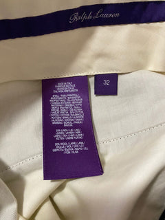 Neu mit Etikett: 595 $ Ralph Lauren Purple Label Herrenhose Navy 32 US (48 Euro) Italien