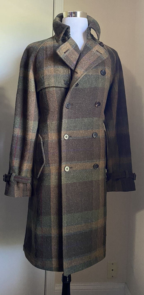 Neu $3895 Ralph Lauren Purple Label Herrenmantel Mantel DK Loden 40 US/50 Eu Italien