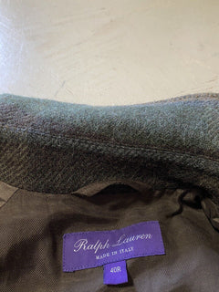 Neu $3895 Ralph Lauren Purple Label Herrenmantel Mantel DK Loden 40 US/50 Eu Italien