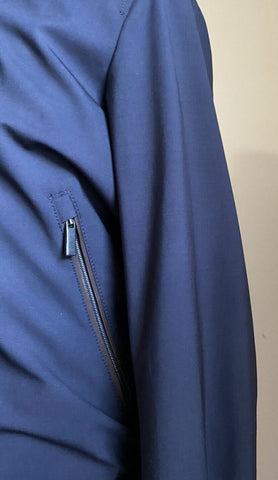 Новый бомбер Ermenegildo Zegna с рукавами на молнии, темно-синий, 40 США/50 ЕС, Италия, $2450